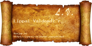 Lippai Valdemár névjegykártya